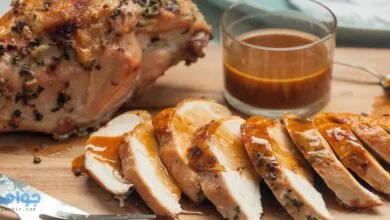 طريقة عمل الديك الرومي المقطع